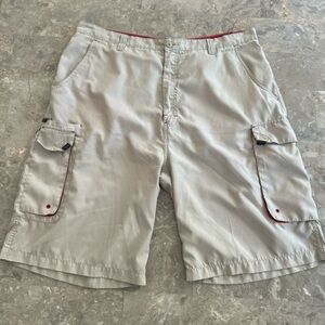 Vintage 2000s OTB Performance Cargo Shorts Tan Size 40 10” Inseam